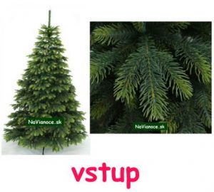 jedľový umelý vianočný stromček 100% 3D ihličie